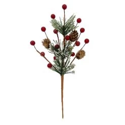 Flash Sale 🛒 Red Berry & Snowy Cashmere Pine Pick by Ashland® 🔔