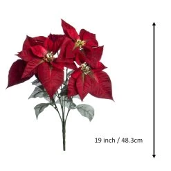 Best Pirce 🔥 Dark Red Velvet Poinsettia Bush by Ashland® 🤩 -Ashland Sales 10700147 3