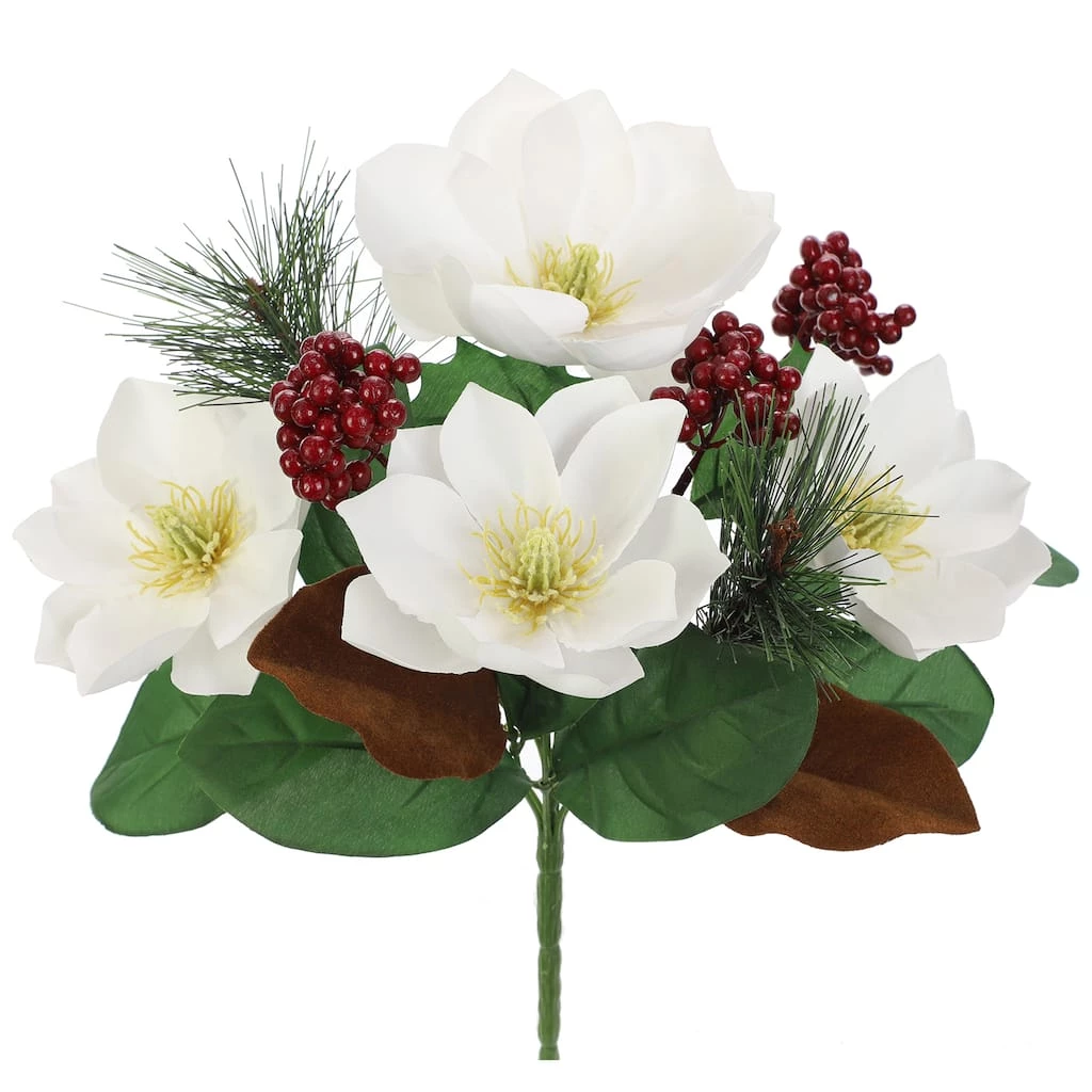 Deals 🔥 White Magnolia, Berry & Pine Mix Bush by Ashland® ⭐ 3 Deals 🔥 White Magnolia, Berry & Pine Mix Bush by Ashland® ⭐