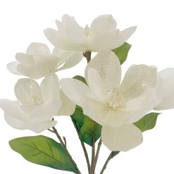 Cheap 🔔 White Glitter Magnolia Bush by Ashland® 🌟 -Ashland Sales 10700156 2