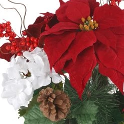 Cheapest 😍 Red Poinsettia & Hydrangea Bush by Ashland® ⭐ -Ashland Sales 10700160 2