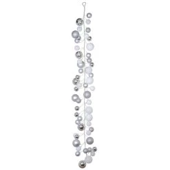 Best deal 🥰 6ft. Silver & White Ball Ornament Garland by Ashland® ✨ -Ashland Sales 10700357 3