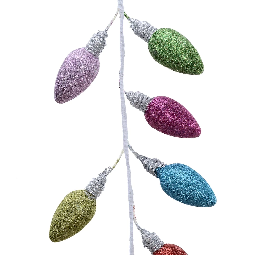 Promo π 6ft. Large Glitter Light Bulb Garland by Ashland® β 3 Promo π 6ft. Large Glitter Light Bulb Garland by Ashland® β