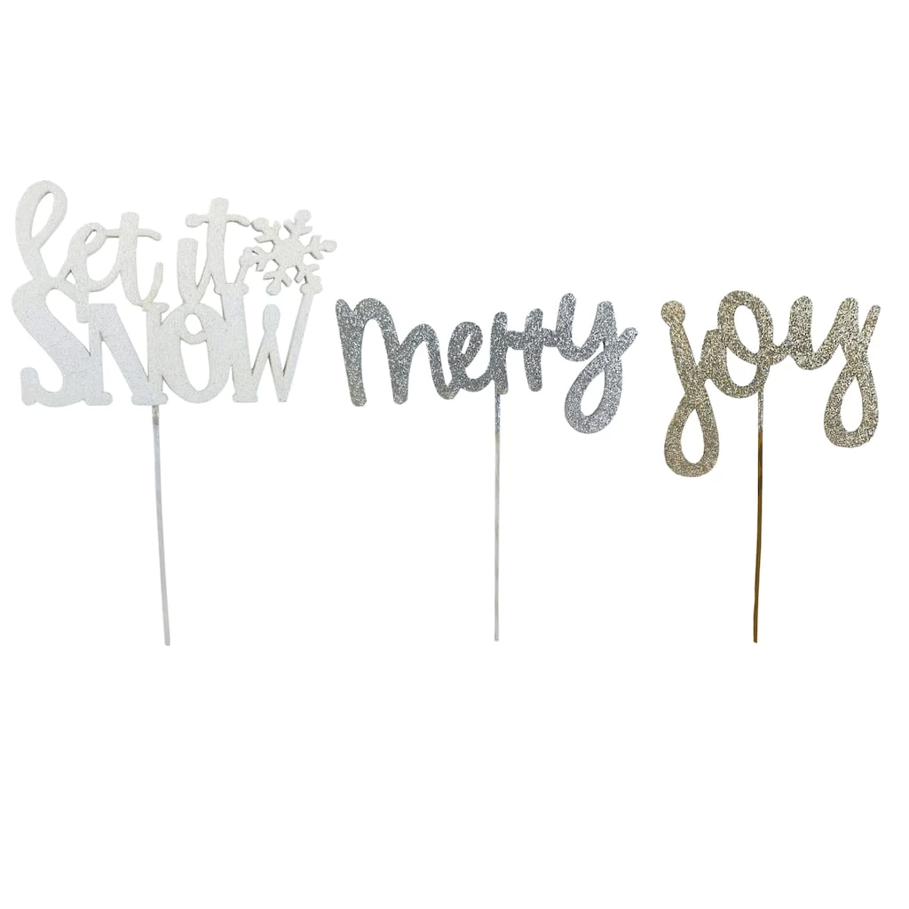 Budget ❤️ Assorted Holiday Sign Pick by Ashland® 🌟 3 Budget ❤️ Assorted Holiday Sign Pick by Ashland® 🌟