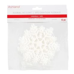 New 👏 4'' Mini White Snowflake Accents, 6ct. by Ashland® 🔥 -Ashland Sales 10700756 1