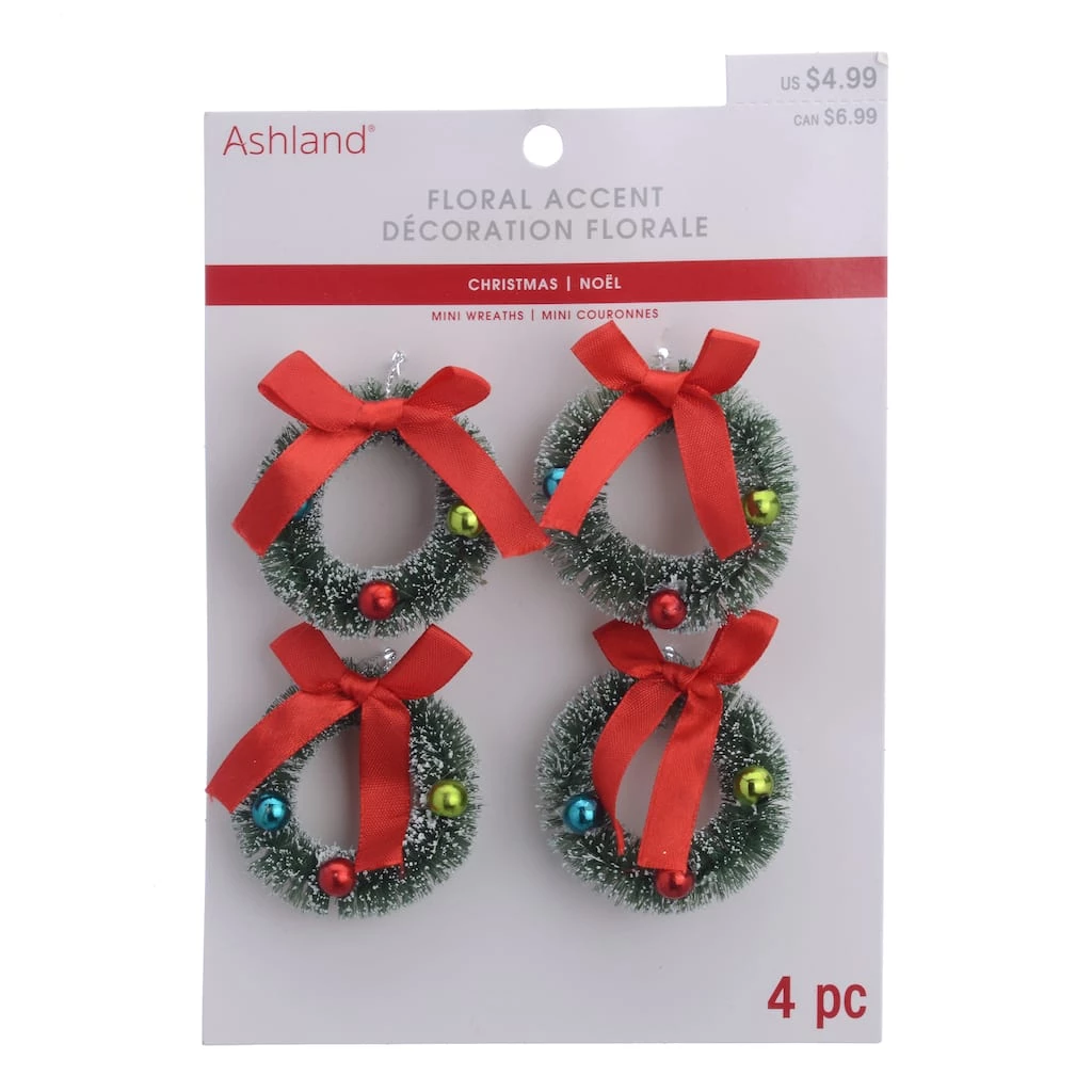 Best Pirce 🌟 Flocked Mini Wreaths, 4ct. by Ashland® 🎅 Christmas ⭐ 4 Best Pirce 🌟 Flocked Mini Wreaths, 4ct. by Ashland® 🎅 Christmas ⭐ - Image 2
