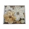 Discount 🔥 Gold & White Poinsettia Accents by Ashland® 🧨 -Ashland Sales 10700761 1
