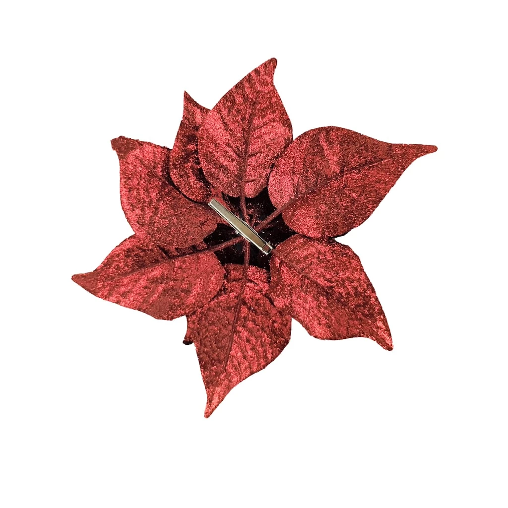 Coupon 👏 Red Poinsettia Accent Clip by Ashland® 👏 4 Coupon 👏 Red Poinsettia Accent Clip by Ashland® 👏 - Image 2