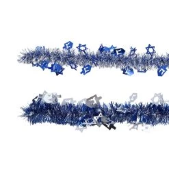 Best Pirce 👏 Assorted 12ft. Hanukkah Tinsel Garland by Ashland® 😍