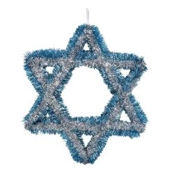 Budget 🌟 Assorted 18" Star of David Tinsel Decoration by Ashland® 😉 -Ashland Sales 10700797 3