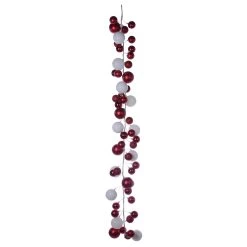 Coupon ✔️ 6ft. Red & White Ball Ornament Garland by Ashland® ⭐ -Ashland Sales 10700799 3