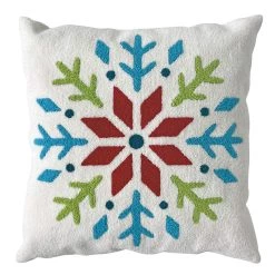 Best Pirce ⌛ Multicolor Snowflake Pillow by Ashland® 🎄 Christmas 🎉
