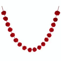 Cheap ✔️ 6ft. Red Pom Pom Garland by Ashland® 👍 -Ashland Sales 10700813 3