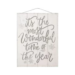 Cheapest ❤️ Most Wonderful Time of the Year Wood Plank Wall Sign by Ashland® 😀