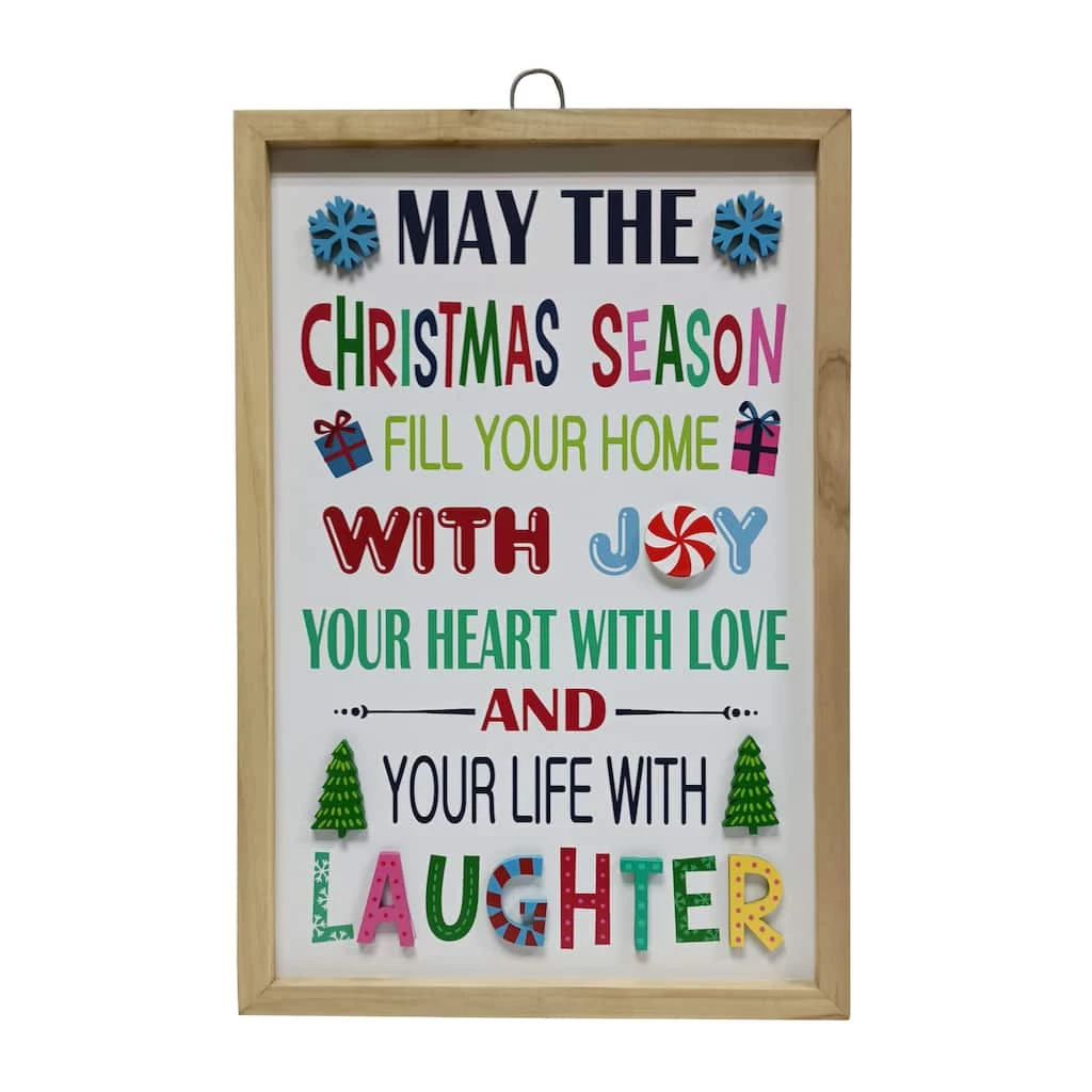 Promo 🎉 Life with Laughter ❄ Christmas Wall Sign by Ashland® 😀 3 Promo 🎉 Life with Laughter ❄ Christmas Wall Sign by Ashland® 😀