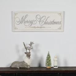 Best deal 😀 White Merry 🎄 Christmas Wall Sign by Ashland® 🛒 -Ashland Sales 10700881 3