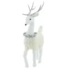 Promo 😀 20.5" White Standing Deer with Tinsel Wreath Tabletop Figure by Ashland® ✔️ -Ashland Sales 10700887 1