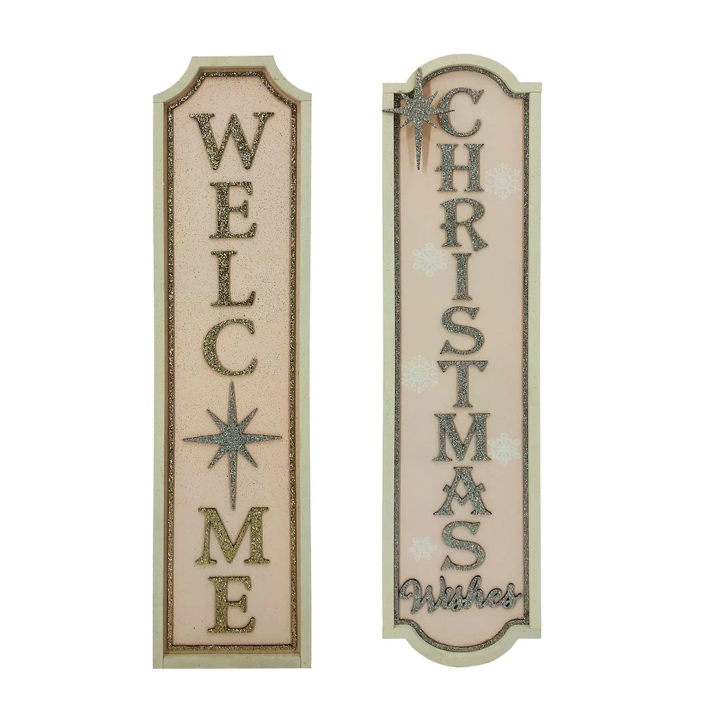 Promo 😀 Assorted Sparkly 🎁 Christmas Wall Sign by Ashland® 😀 3 Promo 😀 Assorted Sparkly 🎁 Christmas Wall Sign by Ashland® 😀