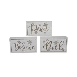 Best Sale ✨ Assorted 7'' Believe/Peace/Merry Block Tabletop Décor by Ashland® 🔔