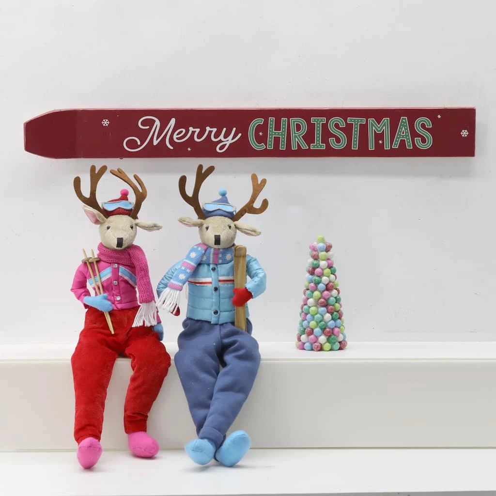 Outlet ❤️ Assorted 23.5" 🎄 Christmas Sitter Deer Tabletop Accent by Ashland® 🌟 6 Outlet ❤️ Assorted 23.5" 🎄 Christmas Sitter Deer Tabletop Accent by Ashland® 🌟 - Image 4