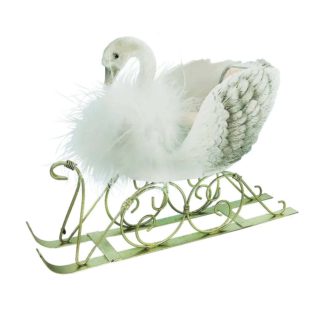Best Sale 🔥 9" 🎄 Christmas Swan Tabletop Sleigh by Ashland® ⭐ 3 Best Sale 🔥 9" 🎄 Christmas Swan Tabletop Sleigh by Ashland® ⭐