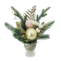 Discount ✔️ 12" 🎁 Christmas Pine Arrangement in Decorative Container by Ashland® 😀