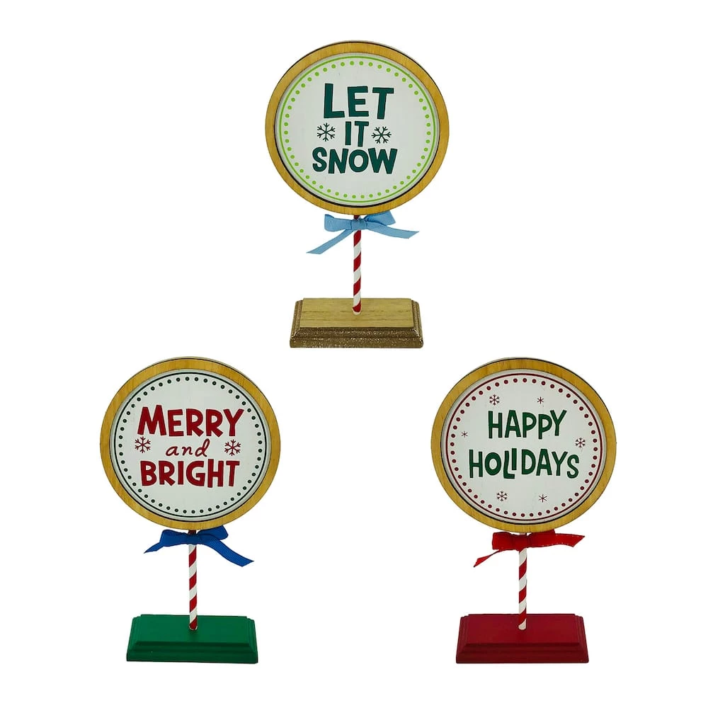 Hot Sale ❤️ Assorted 8" 🔔 Christmas Tabletop Sign by Ashland® 😍 3 Hot Sale ❤️ Assorted 8" 🔔 Christmas Tabletop Sign by Ashland® 😍