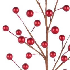 Best deal 💯 Metallic Red Berry Stem by Ashland® 🎁 Christmas 👏 -Ashland Sales 10700987 2