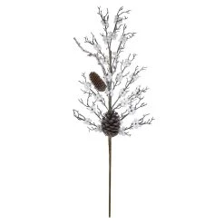Wholesale β Silver & White Pinecone & Berry Stem by Ashland® π