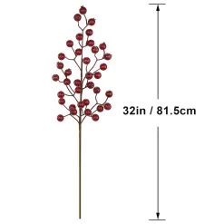 Budget 🧨 Iced Red Rose Berry Stem by Ashland® 🌟 -Ashland Sales 10700997 3