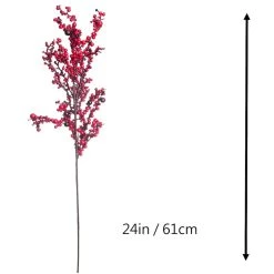 Best Pirce ⭐ Red Berry Cluster Stem by Ashland® 😉 -Ashland Sales 10701000 3