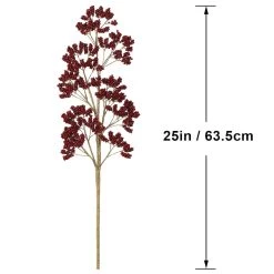 Brand new ✔️ Red Micro Berries with Glittery Gold Stem by Ashland® 💯 -Ashland Sales 10701001 3