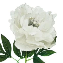 Outlet 🔔 Glittery Silver & White Peony Stem by Ashland® 😍 -Ashland Sales 10701037 3