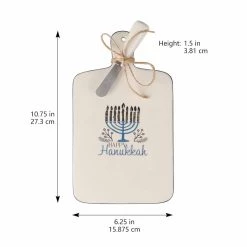 Buy 😉 Hanukkah Cheese Board & Knife Set by Ashland® 💯 -Ashland Sales 10701074 4