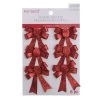 Hot Sale ✔️ Red Glitter Bows, 6ct. by Ashland® 🎄 Christmas 😀 -Ashland Sales 10701081 1