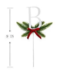 Best deal 😉 Christmas Pine Sprig Letter B Pick by Ashland® 😀 -Ashland Sales 10701095 3