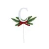 Discount 🔔 Christmas Pine Sprig Letter C Pick by Ashland® 🛒 -Ashland Sales 10701097 1