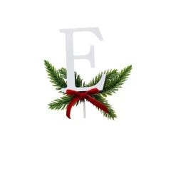New ❤️ Christmas Pine Sprig Letter E Pick by Ashland® ❤️ -Ashland Sales 10701103 2
