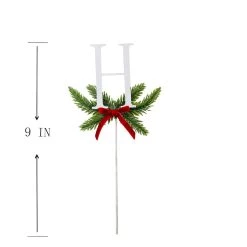 Coupon 🌟 Christmas Pine Sprig Letter H Pick by Ashland® 😉 -Ashland Sales 10701109 3