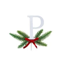 Wholesale 🤩 Christmas Pine Sprig Letter P Pick by Ashland® 🎁 -Ashland Sales 10701132 2