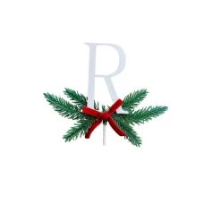 Best Sale 👏 Christmas Pine Sprig Letter R Pick by Ashland® ✔️ -Ashland Sales 10701136 2