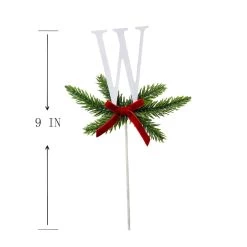 Buy 👍 Christmas Pine Sprig Letter W Pick by Ashland® 🔔 -Ashland Sales 10701145 3
