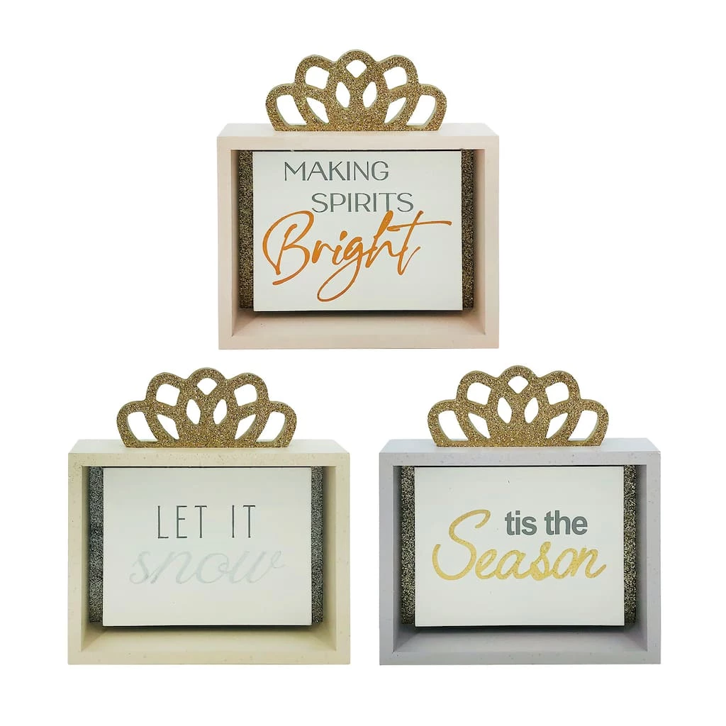 Deals 👏 Assorted 8" 🎁 Christmas Tabletop Accent Box by Ashland® 💯 3 Deals 👏 Assorted 8" 🎁 Christmas Tabletop Accent Box by Ashland® 💯