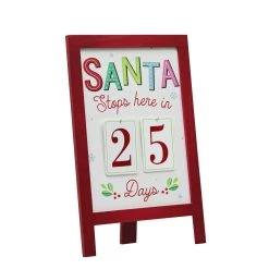 Flash Sale 🥰 18.5" Santa Stop Here Countdown Decoration by Ashland® 😀 -Ashland Sales 10701174 2