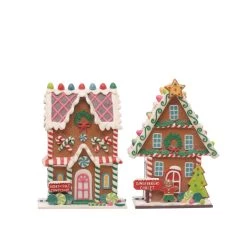 Budget ⌛ Assorted 🔔 Christmas Clay Gingerbread House Tabletop Décor by Ashland® ✔️