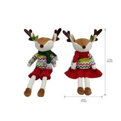 Discount 👏 Assorted 11.5" Fabric Reindeer Decoration by Ashland® 😍 -Ashland Sales 10701195 3