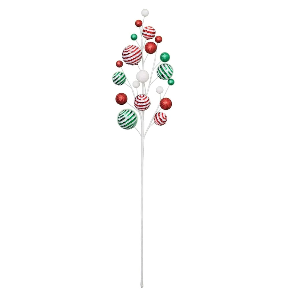 Top 10 👏 Red, Green & White Mini Ball Ornament Spray by Ashland® 😉 3 Top 10 👏 Red, Green & White Mini Ball Ornament Spray by Ashland® 😉