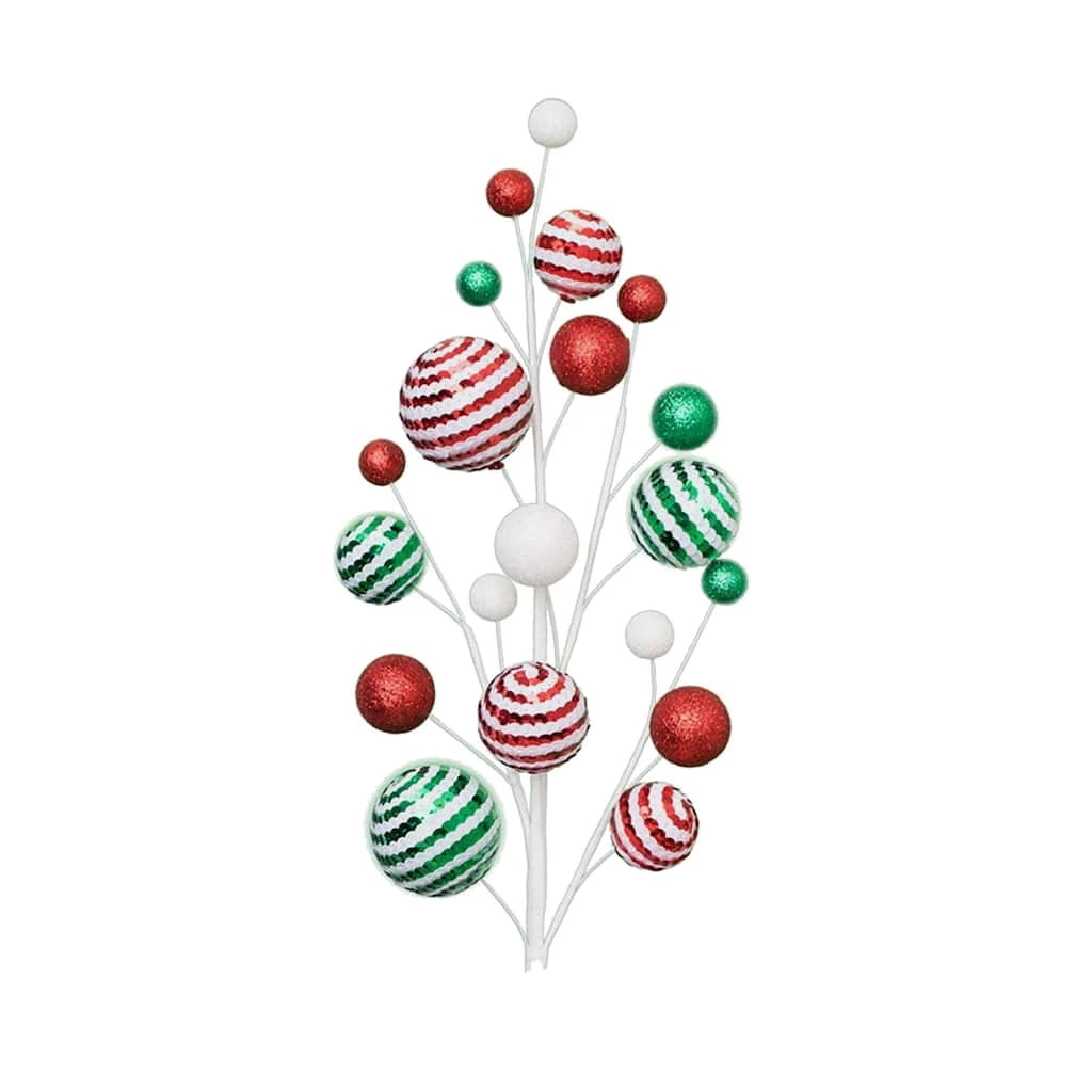 Top 10 👏 Red, Green & White Mini Ball Ornament Spray by Ashland® 😉 4 Top 10 👏 Red, Green & White Mini Ball Ornament Spray by Ashland® 😉 - Image 2