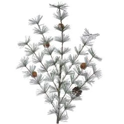Best Sale 🥰 Flocked Pine & Pinecone Stem by Ashland® 👏 -Ashland Sales 10701274 3
