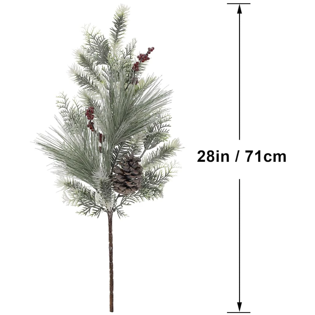 Brand new ⭐ Snowy Pine Leaf, Berry & Pinecone Stem by Ashland® 💯 5 Brand new ⭐ Snowy Pine Leaf, Berry & Pinecone Stem by Ashland® 💯 - Image 3